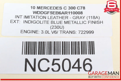 08-15 Mercedes W204 C300 Rear Left or Right Door Speaker 2048202902 OEM
