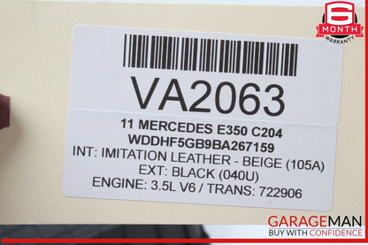 10-14 Mercedes W212 E350 E550 Seat Pump Compressed Air Reservoir Tank OEM