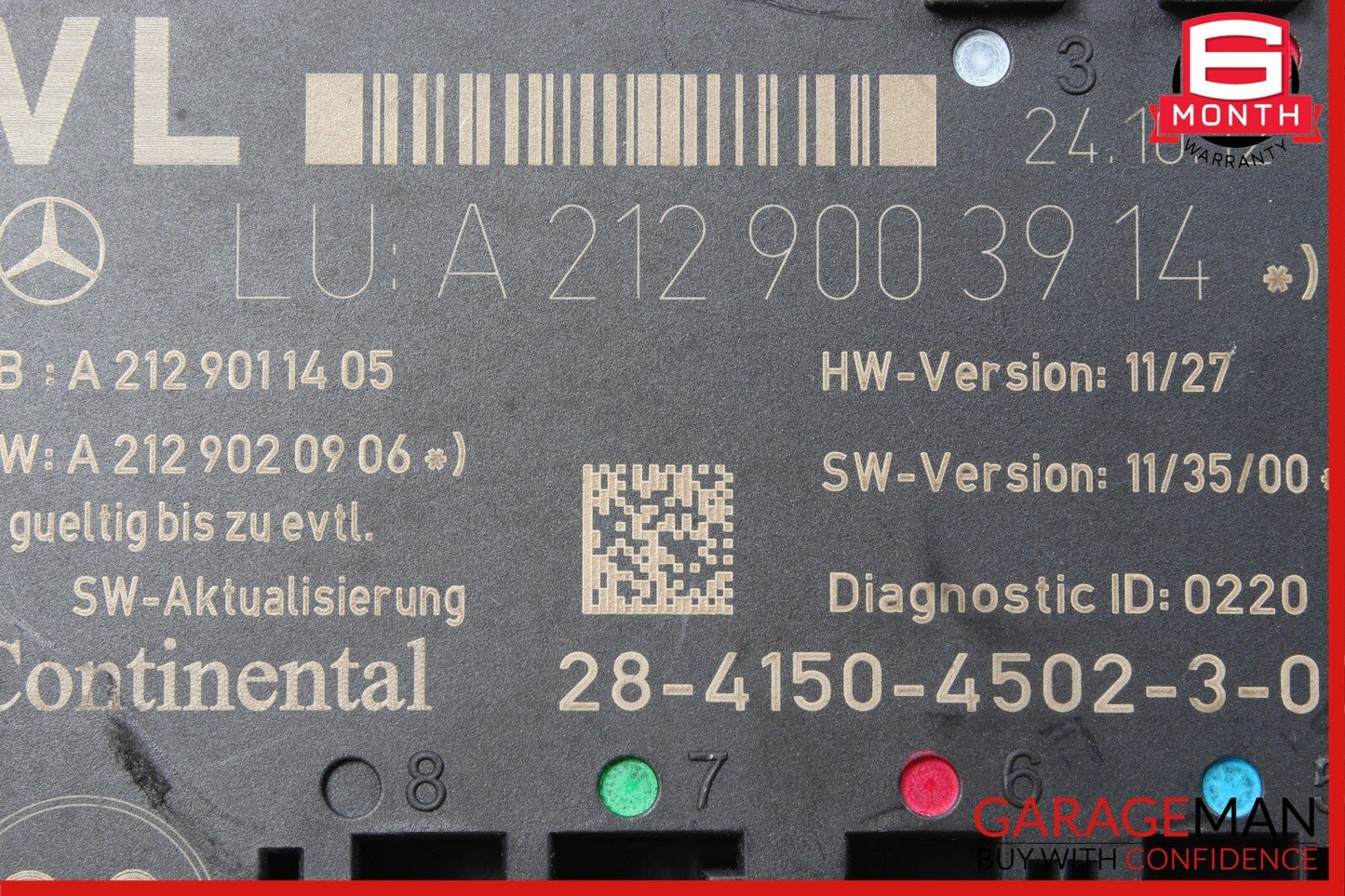 08-14 Mercedes W204 C250 C350 Front Left Side Door Control Module Unit OEM
