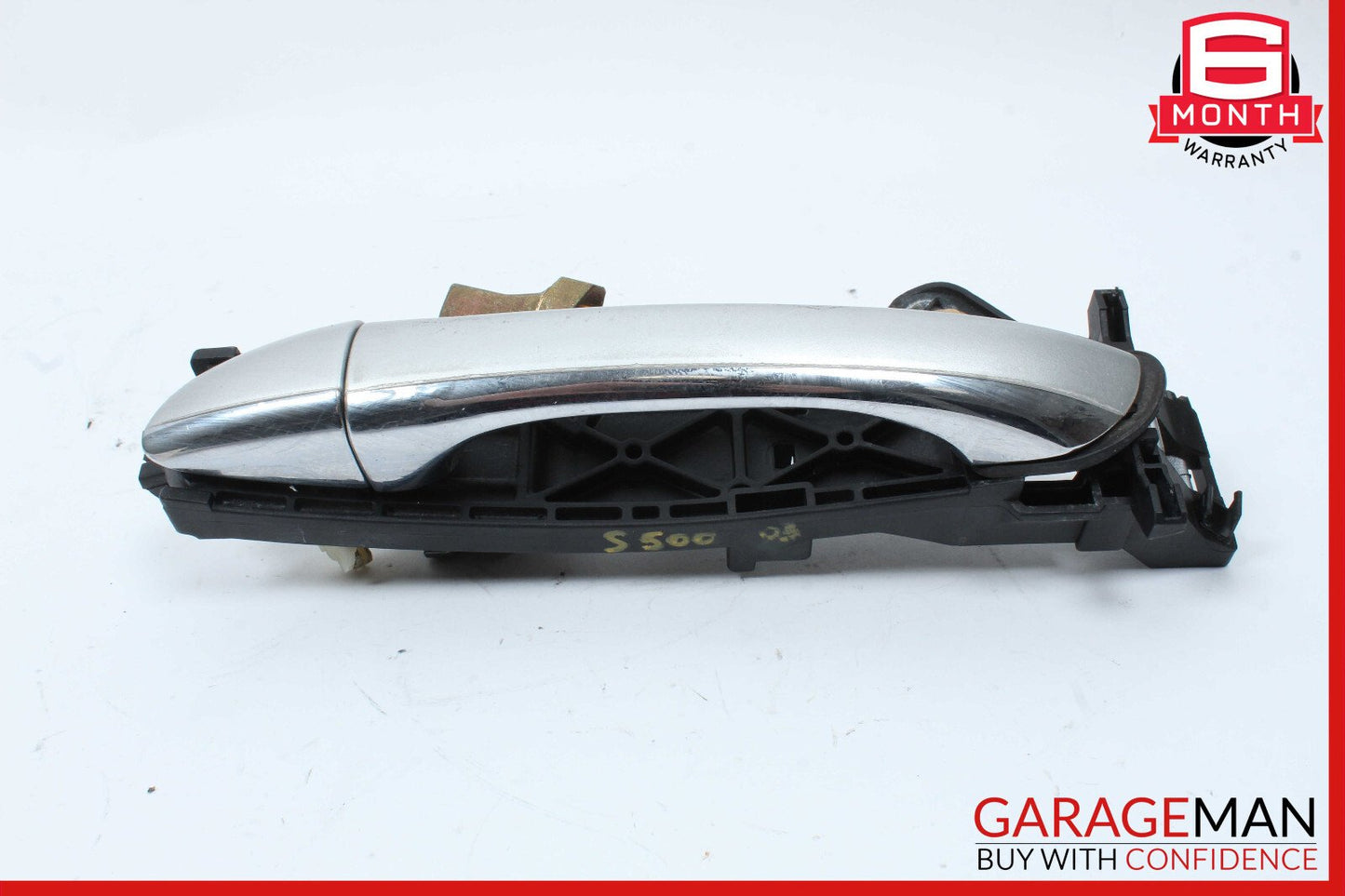 00-06 Mercedes W220 S500 Rear Left Side Exterior Door Handle Silver OEM