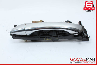 00-06 Mercedes W220 S500 Rear Left Side Exterior Door Handle Silver OEM