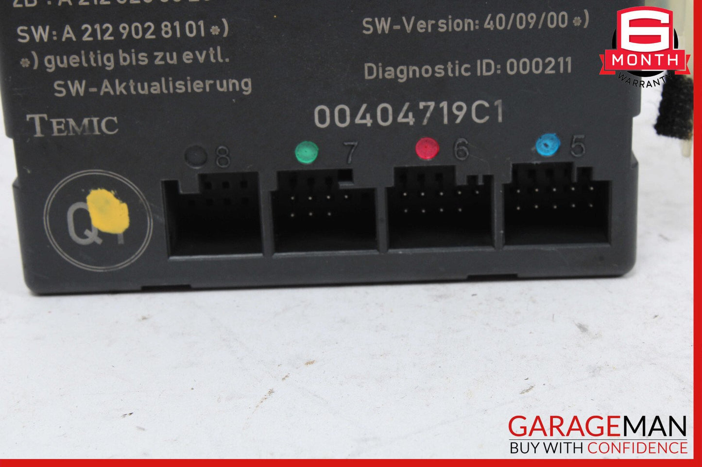 08-18 Mercedes W204 C250 E550 E400 Front Right Side Door Control Module OEM
