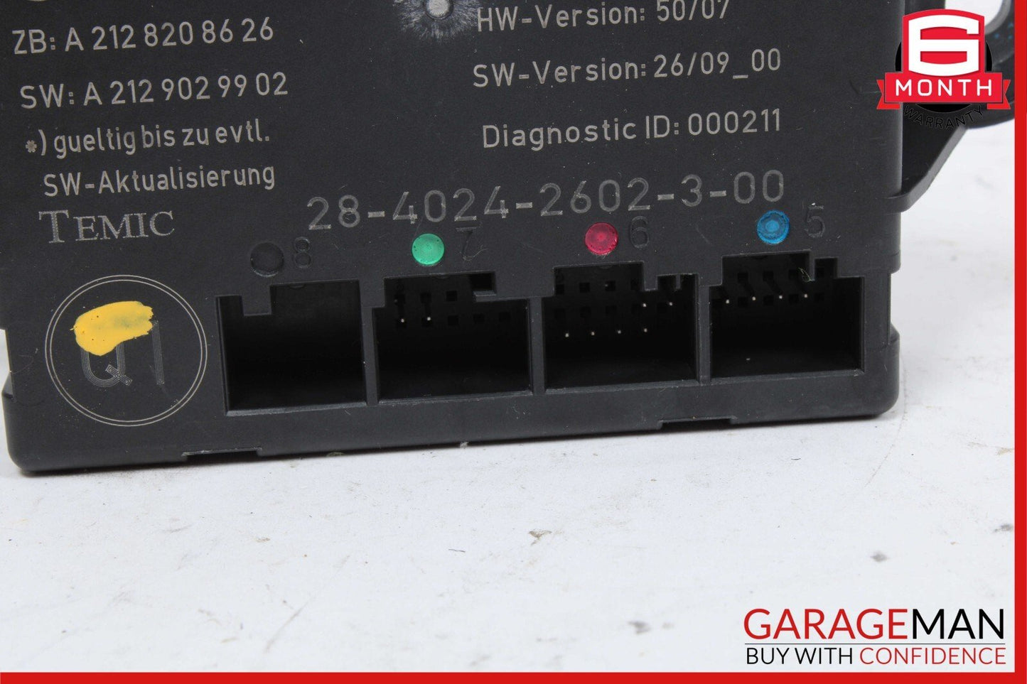 08-18 Mercedes X204 GLK350 C300 C350 Rear Right Side Door Control Module Unit