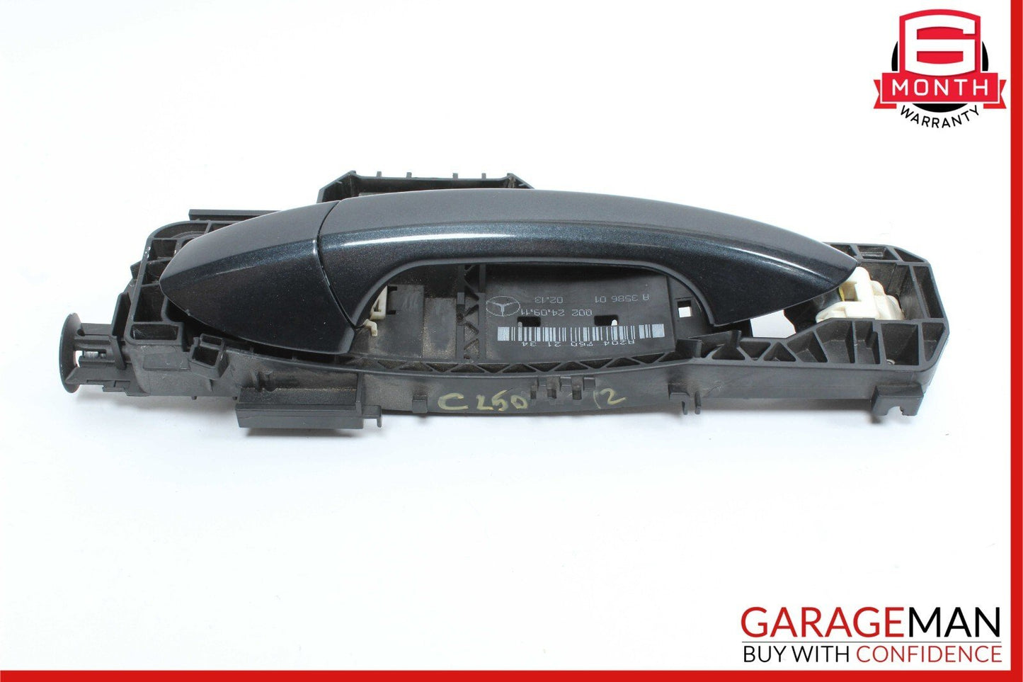 12-14 Mercedes W204 C250 Rear Left Side Exterior Door Handle Magnetite Black