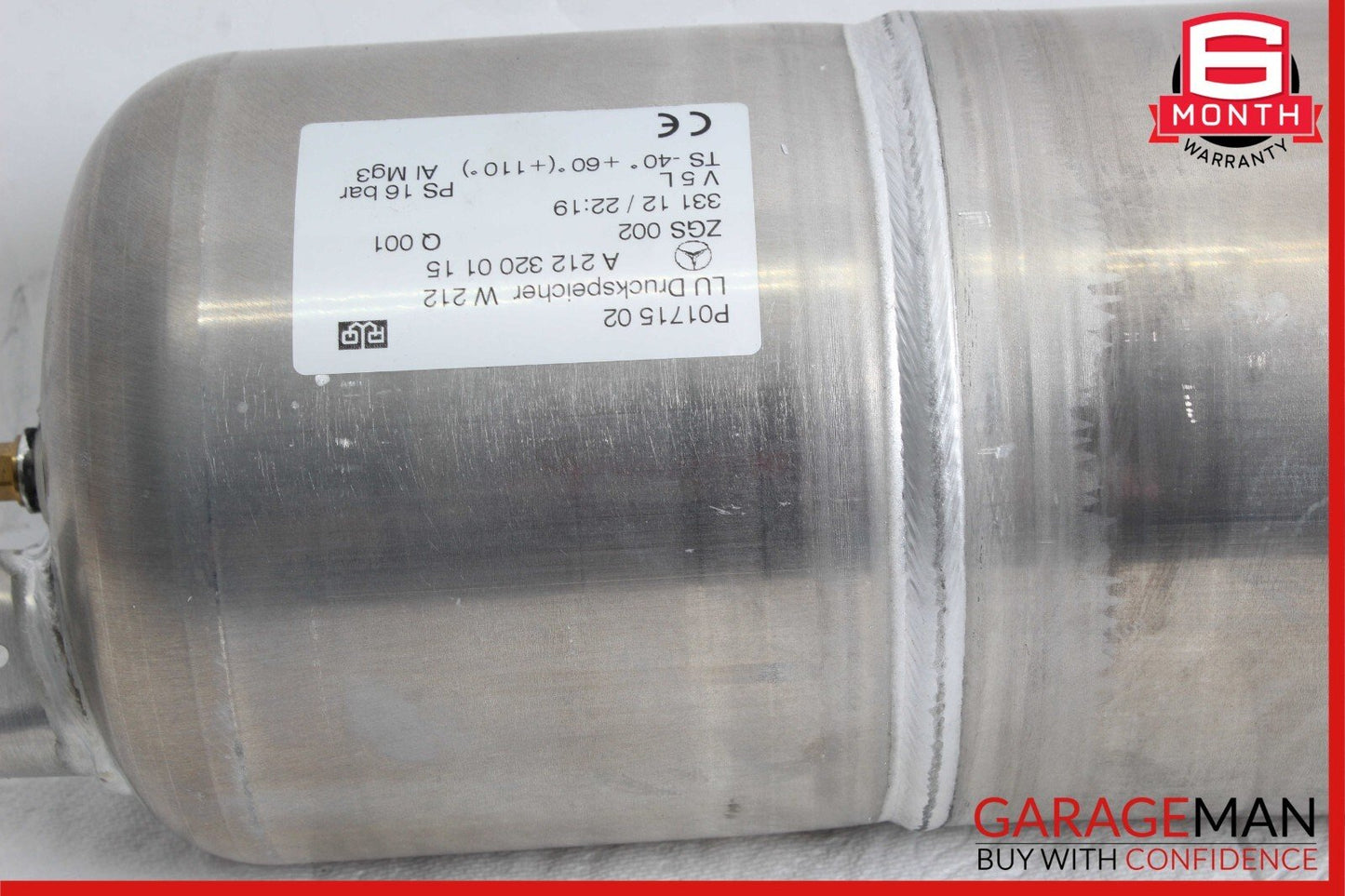 10-16 Mercedes W212 E63 AMG E550 Air Tank Suspension Pressure Reservoir OEM