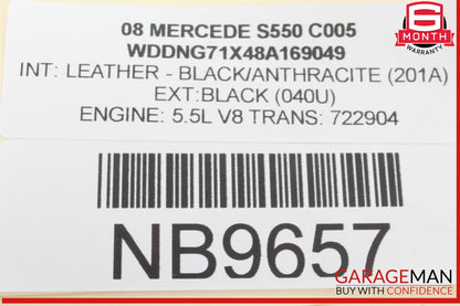 07-14 Mercedes W221 S550 CL600 Front Right Dash A/C Air Vent Trim Grille OEM