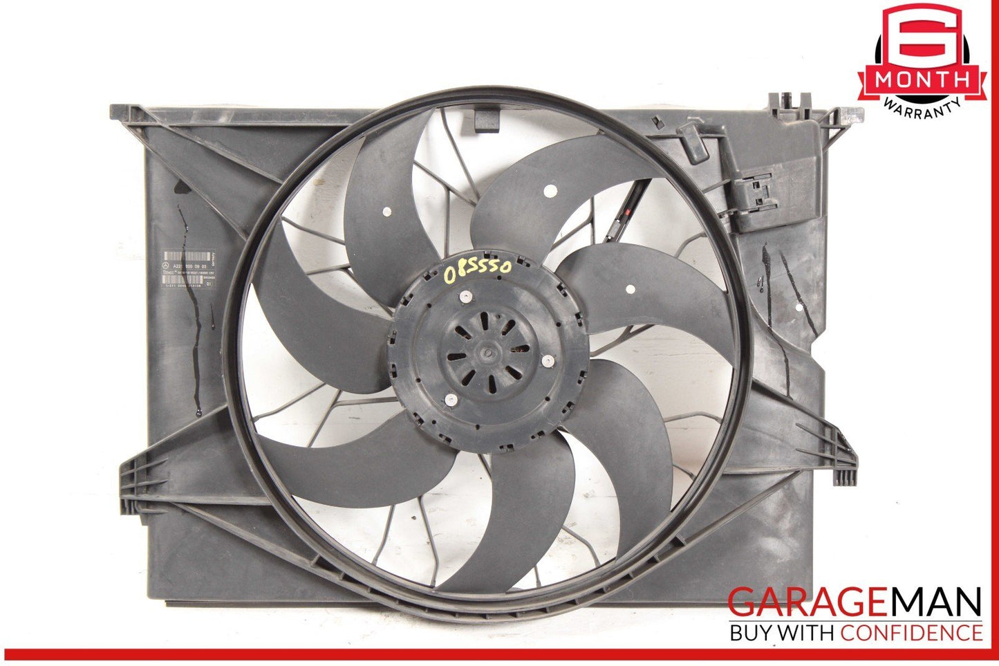 07-13 Mercedes W221 S550 S400 Engine Cooling Fan Motor Assembly 2215000993 OEM