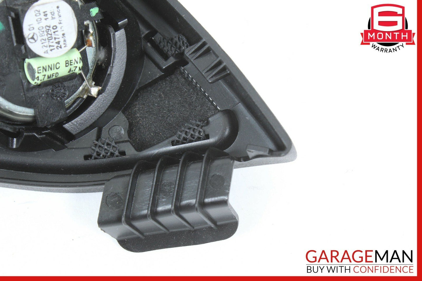 10-16 Mercedes W212 E500 Front Right Side Door Panel Tweeter Speaker Cover Black