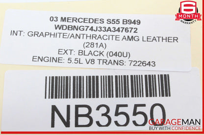 97-04 Mercedes R170 SLK230 Rear Left Driver Side Window Shelf Dash Speaker OEM