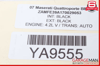 03-13 Maserati Quattroporte M139 Rear Right Side Exterior Door Handle OEM