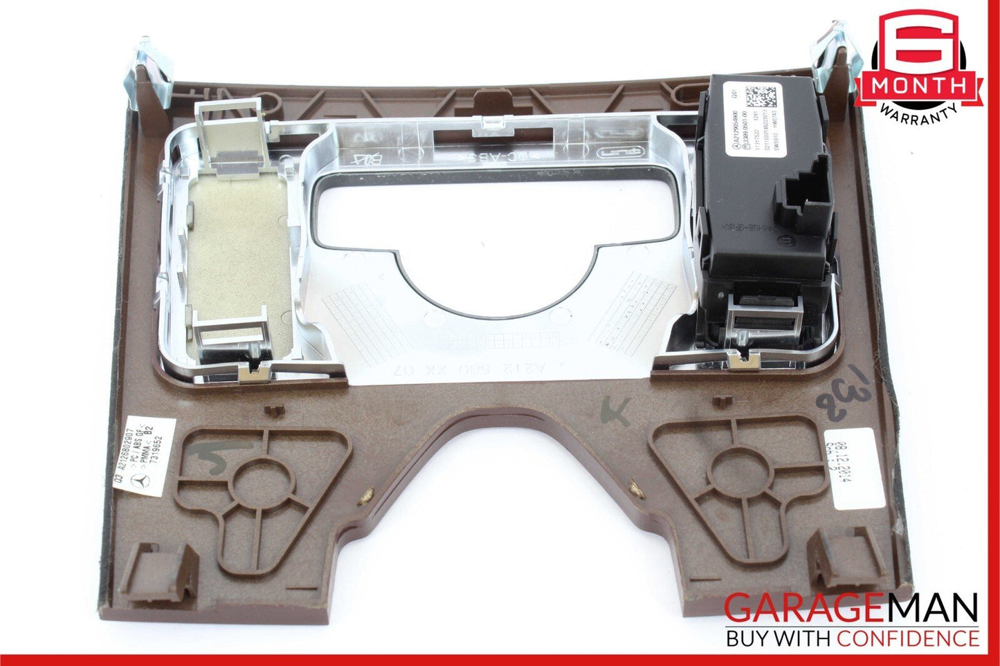 10-13 Mercedes W212 E350 E550 Center Console Climate Control Switch Panel Wood
