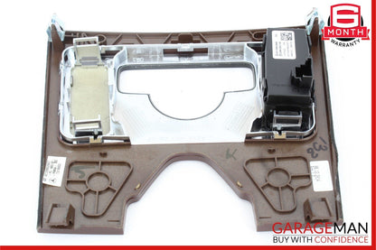 10-13 Mercedes W212 E350 E550 Center Console Climate Control Switch Panel Wood