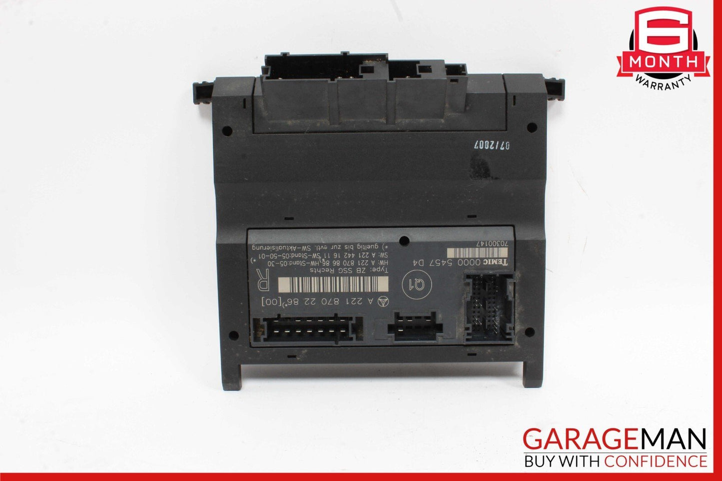 07-13 Mercedes W221 S550 S400 S350 Front Right Side Under Seat Control Unit OEM