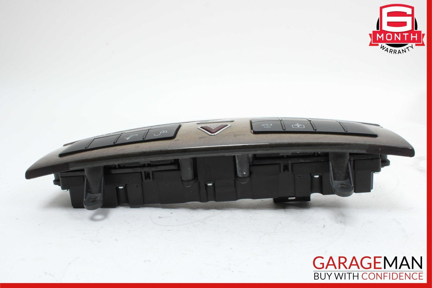 05-07 Mercedes W203 C230 C55 Dash Door Lock Hazard Light Control Switch Walnut