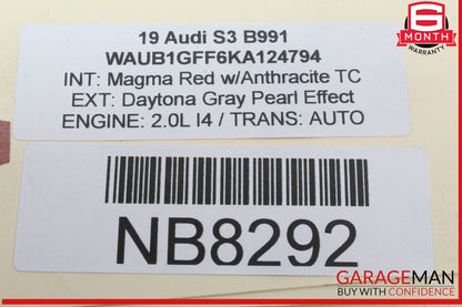 17-20 Audi S3 A3 Rear Right Passenger Side Blind Spot Radar Sensor Module OEM