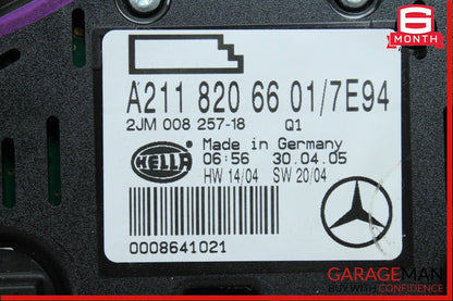 03-11 Mercedes W211 E350 CLS500 Rear Overhead Dome Light Lamp Reading Map Gray