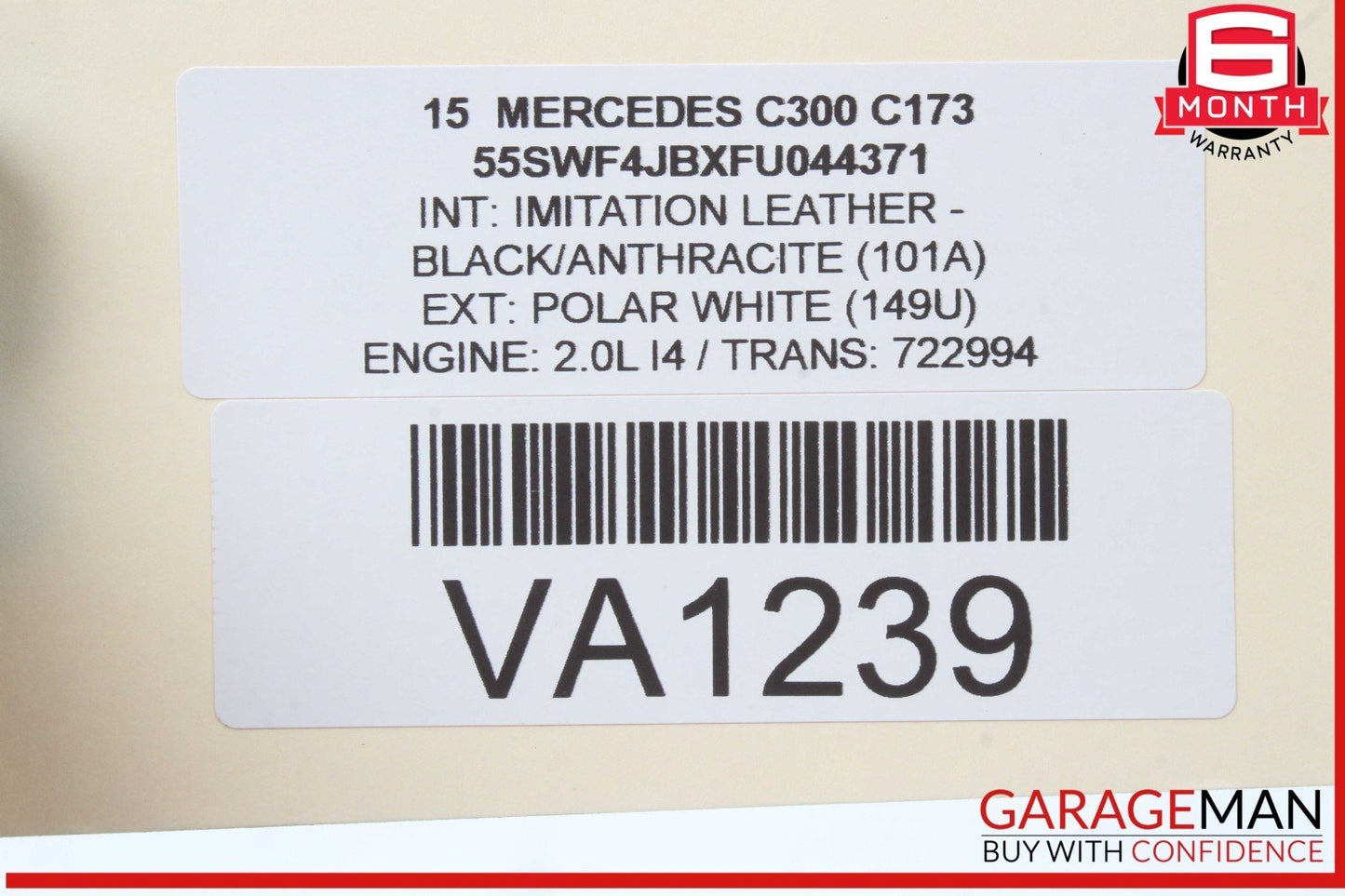 15-20 Mercedes W205 C300 C350e Front Right Side Door Window Regulator Motor Unit