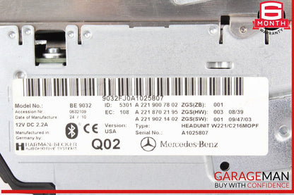 10-13 Mercedes W221 S550 S400 Head Unit Navigation Command Comand CD Audio OEM