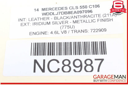 08-18 Mercedes W218 CLS550 C300 Front Left Side Door Control Module Unit OEM