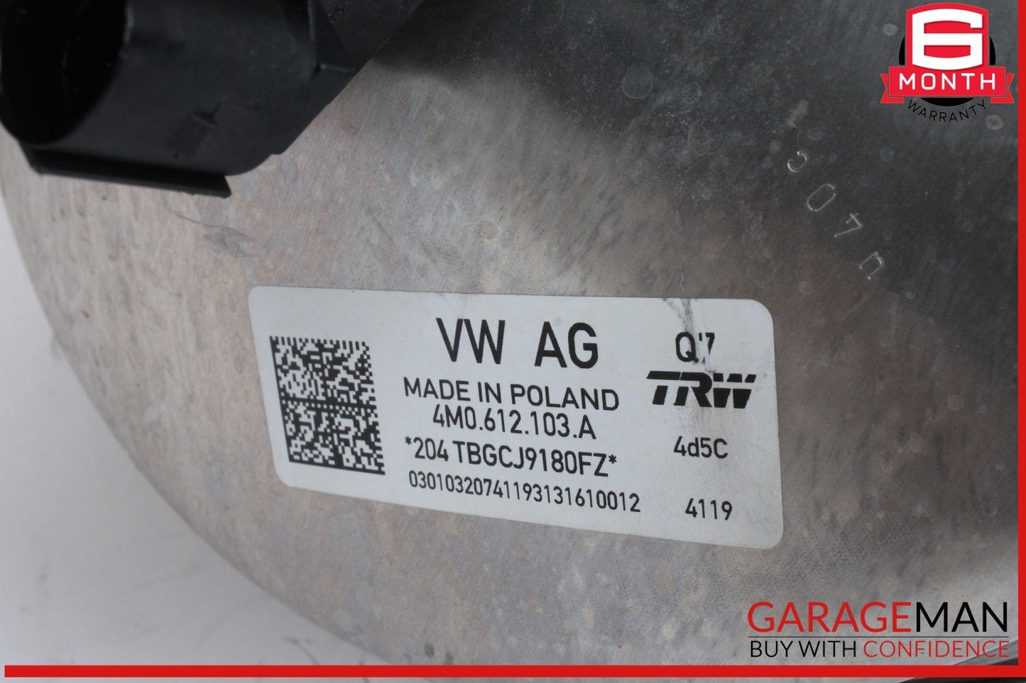 17-24 Audi Q7 Power Brake Booster Master Cylinder w/ Reservoir 4M0612103A OEM