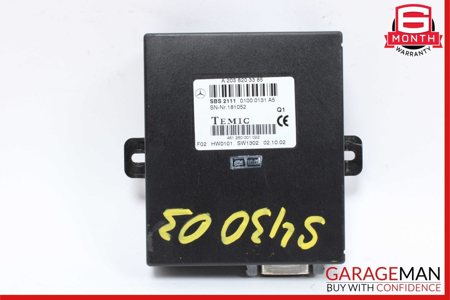 00-06 Mercedes W220 S430 S55 AMG Language Voice Control Module 2038203385 OEM