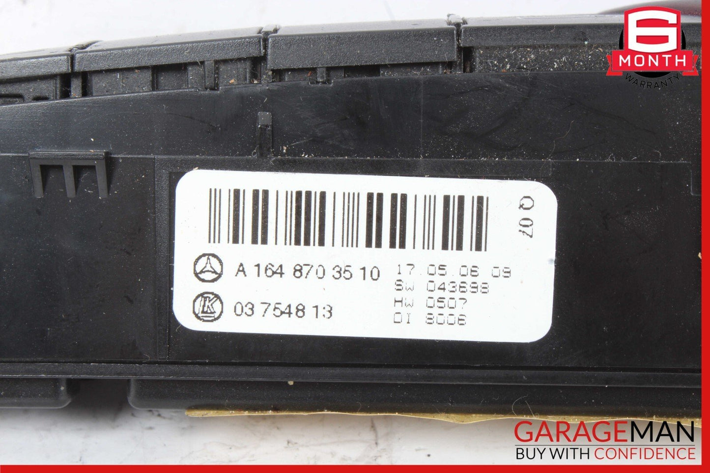 06-12 Mercedes W164 ML350 GL450 Dash Hazard Heated Seats ESP Control Panel OEM