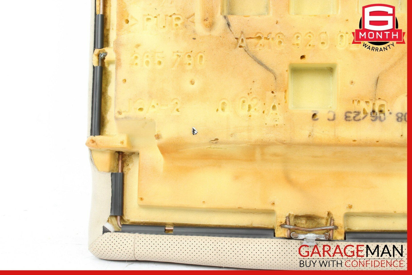 07-14 Mercedes W216 CL550 Rear Right Bottom Lower Seat Cushion Beige