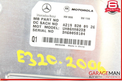 06-12 Mercedes W211 E320 CDI Communication Control Module Unit 2198200926 OEM