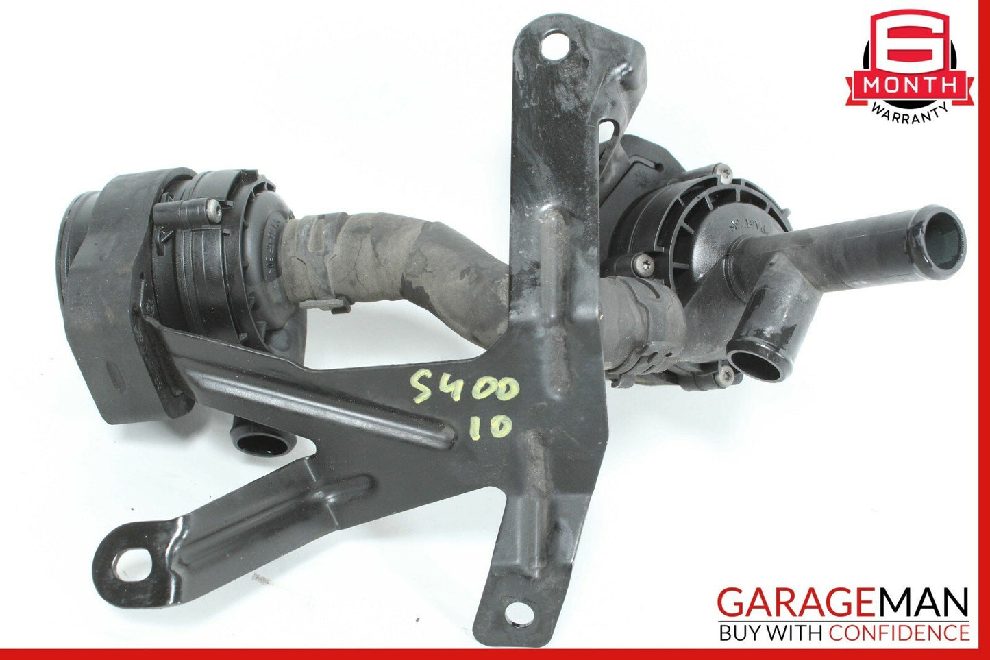 10-13 Mercedes W221 S400 Inverter Cooling Hose Line w/ Bracket Holder Assembly