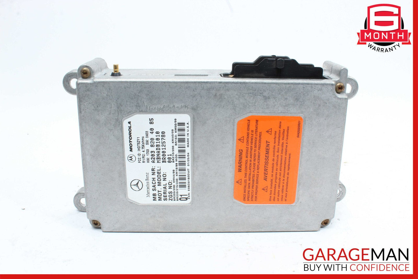 00-06 Mercedes W209 CLK55 AMG Voice Command Control Module 2038204085 OEM