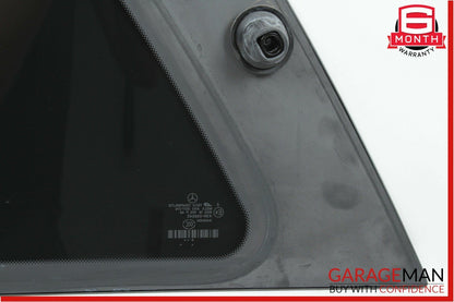 07-12 Mercedes X164 GL450 Rear Right Side Quarter Window Glass w/ Moulding Trim