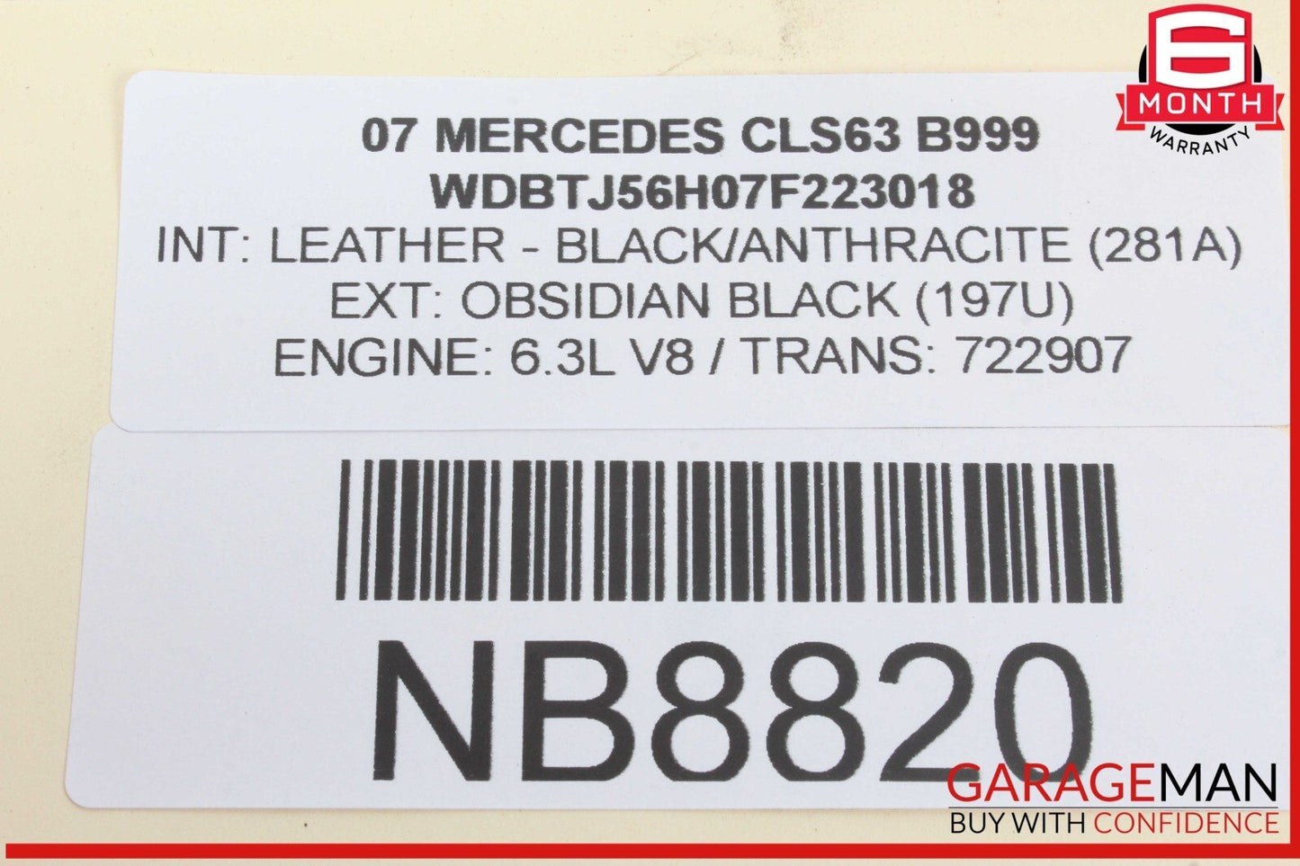 06-13 Mercedes W219 CLS63 AMG CL550 TPMS Tire Pressure Control 1645400762 OEM