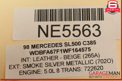 92-99 Mercedes R129 SL500 500SL S500 500SEC Alternator Generator 0101547102 OEM
