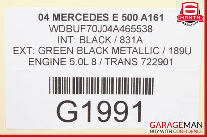 03-09 Mercedes W211 E500 E350 Rear Right Side Door Lock Latch Actuator