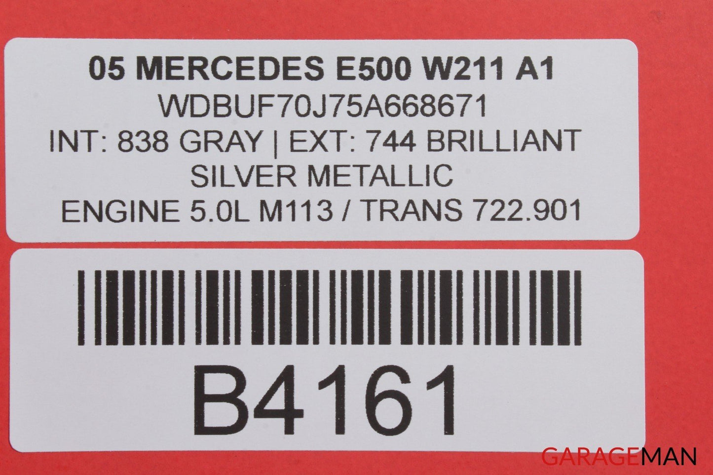 03-09 Mercedes W211 E500 Front Left & Right Side Tweeter Speaker Set Gray A1 OEM