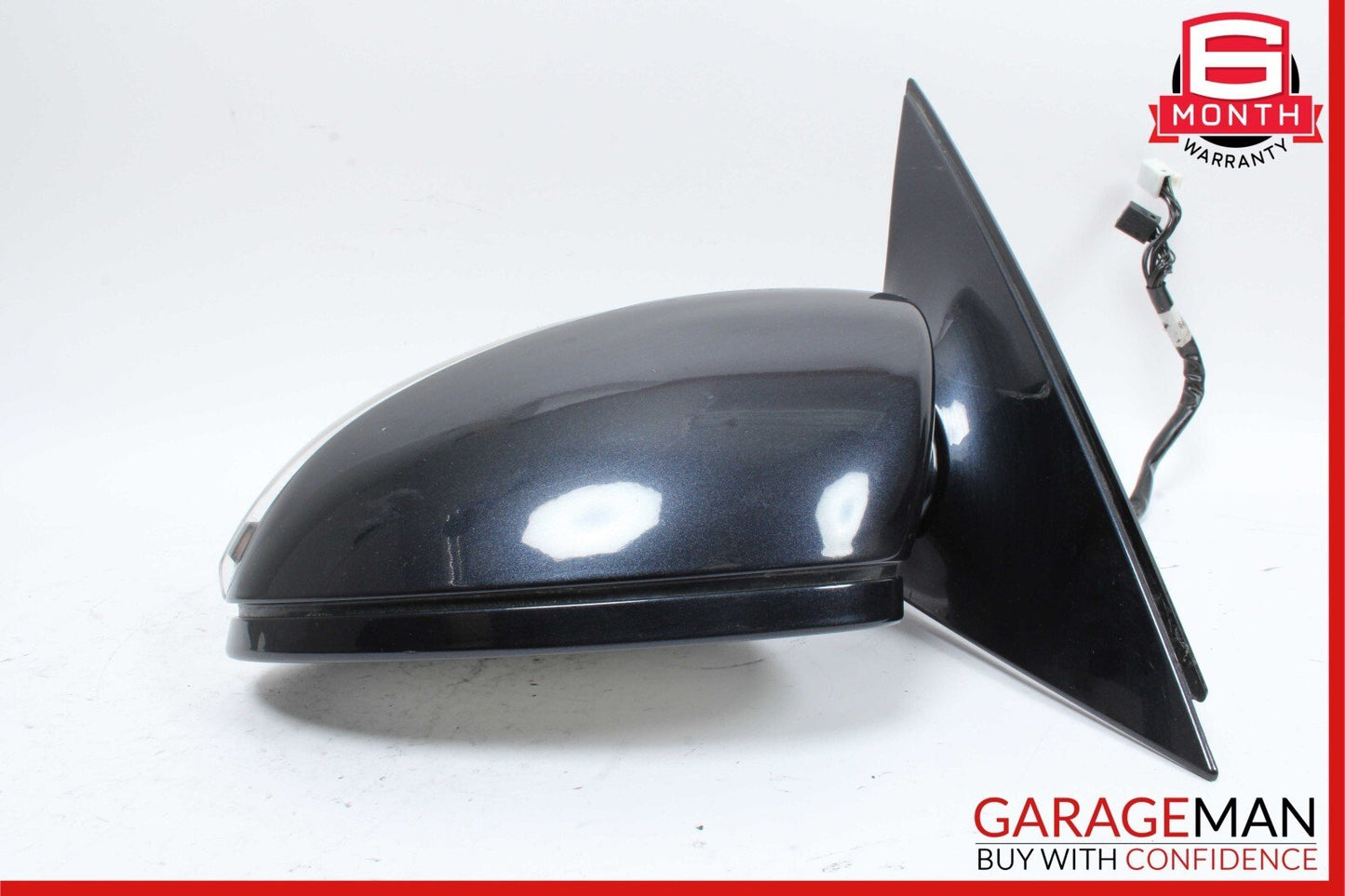 07-09 Mercedes W221 S550 S600 Front Left Side Mirror Rear View Chromite Black