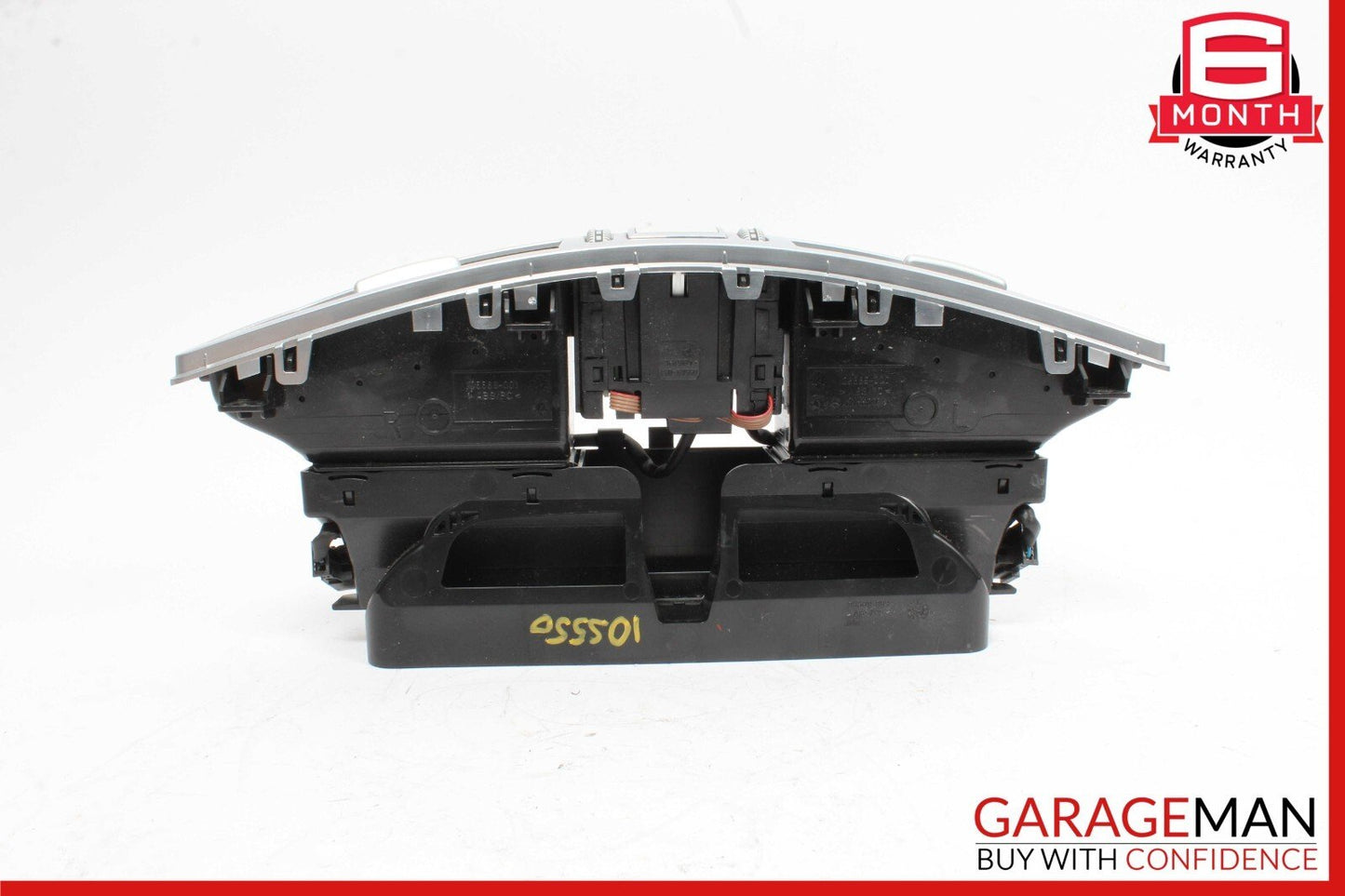 07-13 Mercedes W221 S550 S450 Center Dash A/C Air Vent Trim Clock 2218300954 OEM
