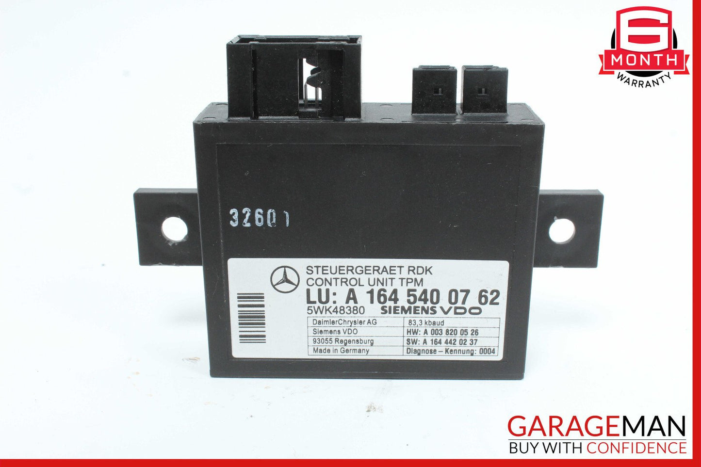 06-13 Mercedes X164 GL450 R350 TPMS Tire Pressure Control 1645404701 OEM