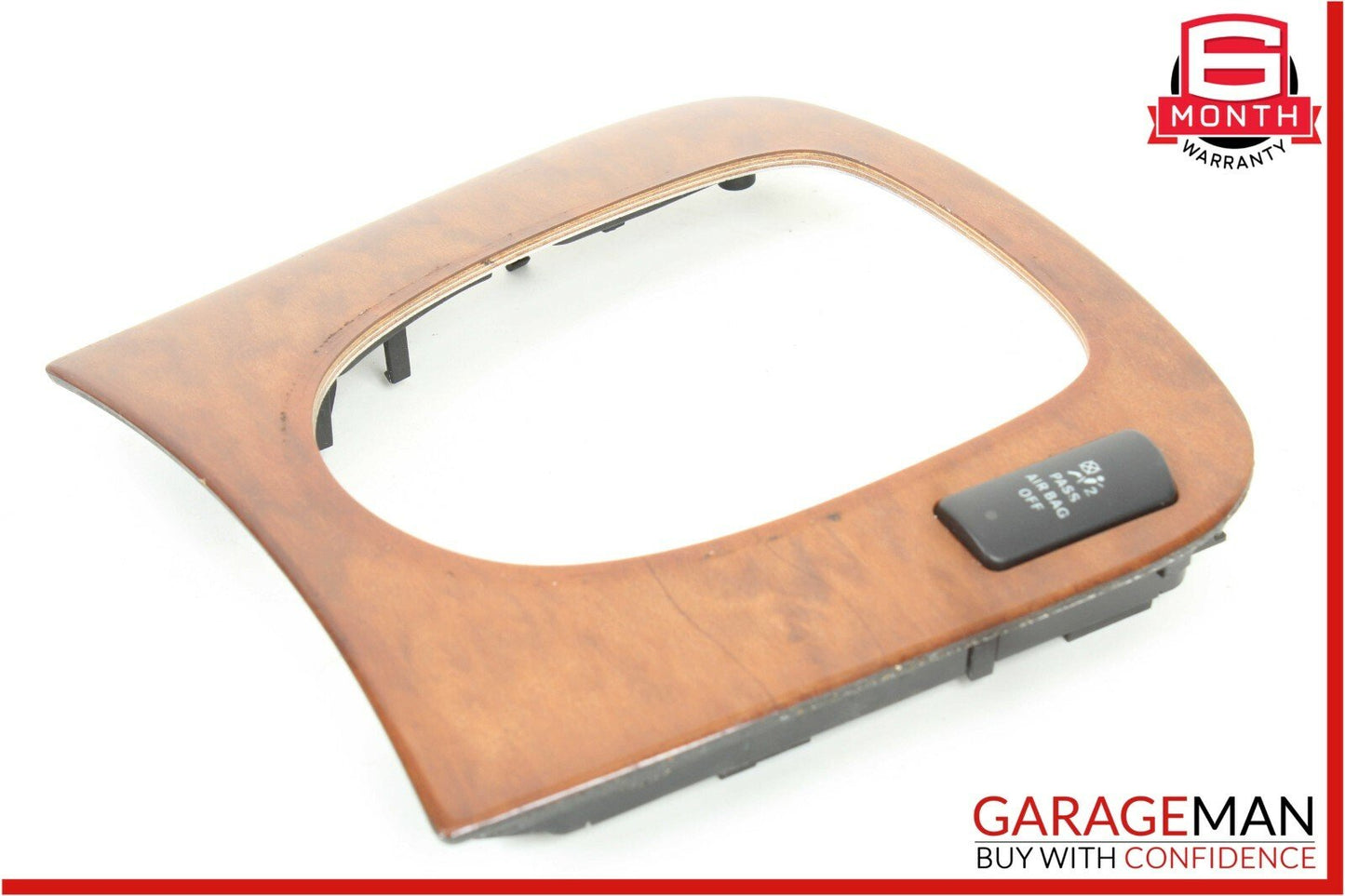 03-06 Mercedes W220 S430 S500 Center Console Shifter Bezel Trim Wood OEM