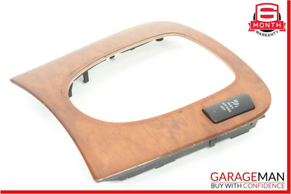 03-06 Mercedes W220 S430 S500 Center Console Shifter Bezel Trim Wood OEM