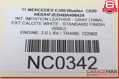 10-13 Mercedes W212 E350 Bluetec Parking Rear View Backup Back Up Camera OEM