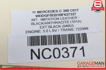 08-11 Mercedes W204 C300 C350 Front Right Seat Occupancy Sensor Mat SRS Module