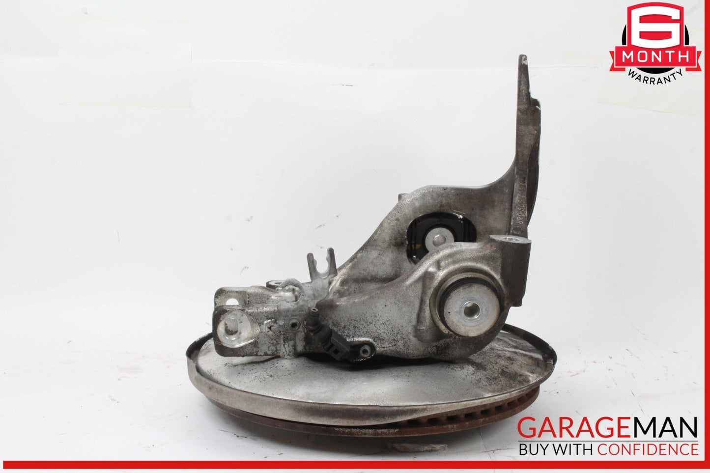 12-18 Audi A7 Rear Left Driver Side Spindle Knuckle Wheel Hub w/ Rotor Disc