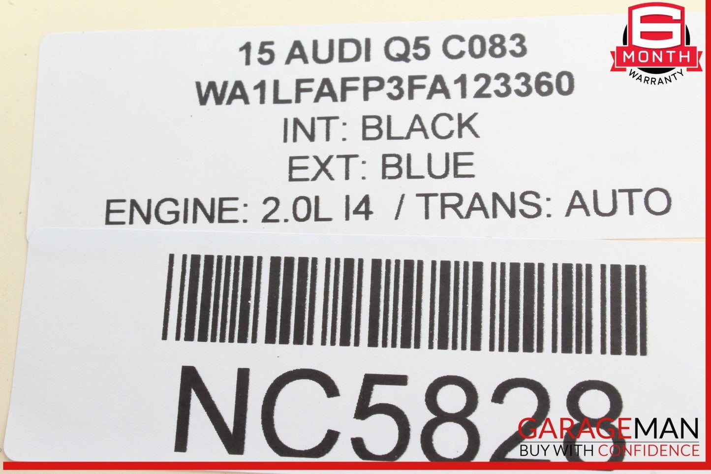 13-17 Audi Q5 Rear Right Passenger Side Door Control Module Unit 8K0959795G OEM