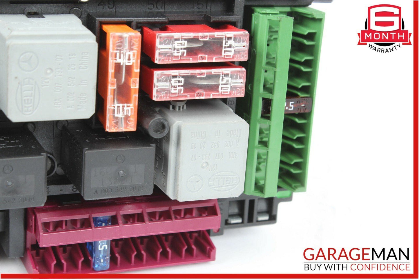 12-14 Mercedes W204 C250 C63 AMG Rear SAM Fuse Box Relay Module Assembly