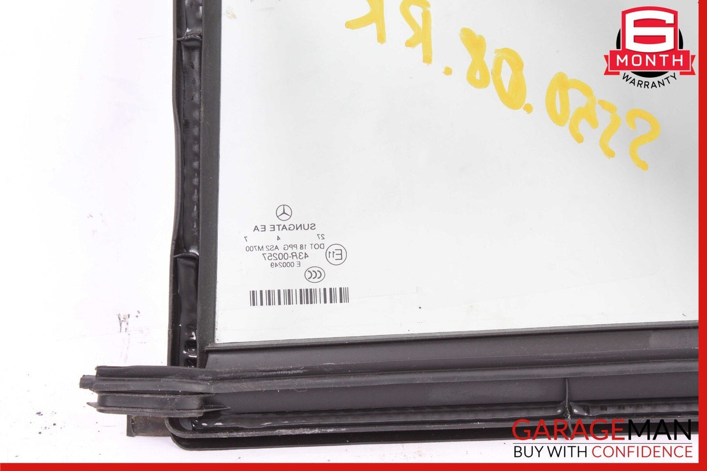 07-13 Mercedes W221 S550 S400 Rear Right Side Quarter Door Window Auto Glass OEM