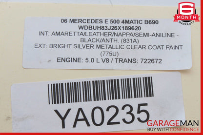 98-06 Mercedes W211 E500 C320 ML320 Water Thermostat Housing 1122030275 OEM