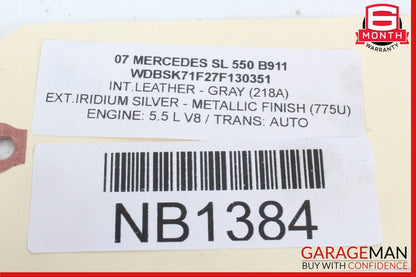 07-08 Mercede R230 SL550 SL600 ABC Hydraulic Suspension Line Hose Set OEM