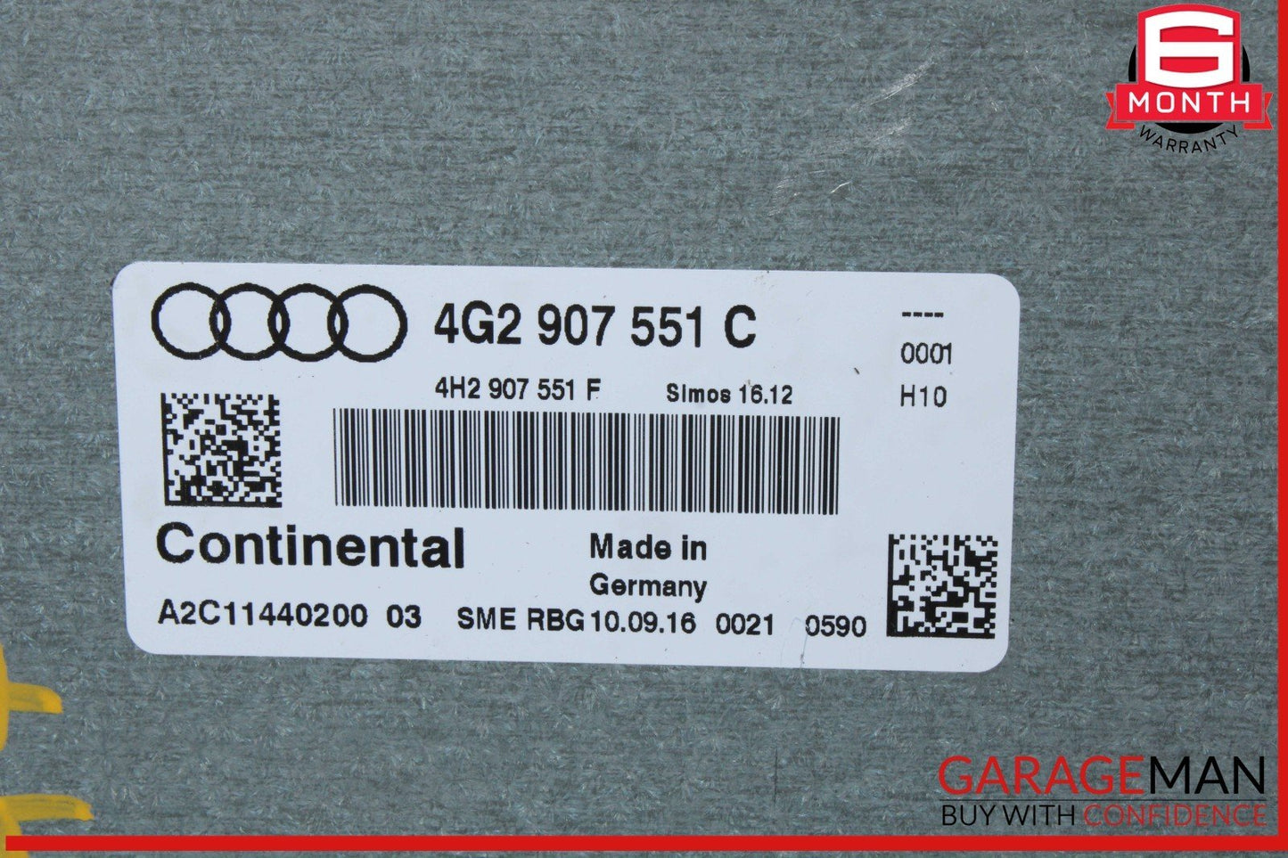 2016-2018 Audi A7 Engine Computer ECU ECM Control Module Unit 4G2907551C