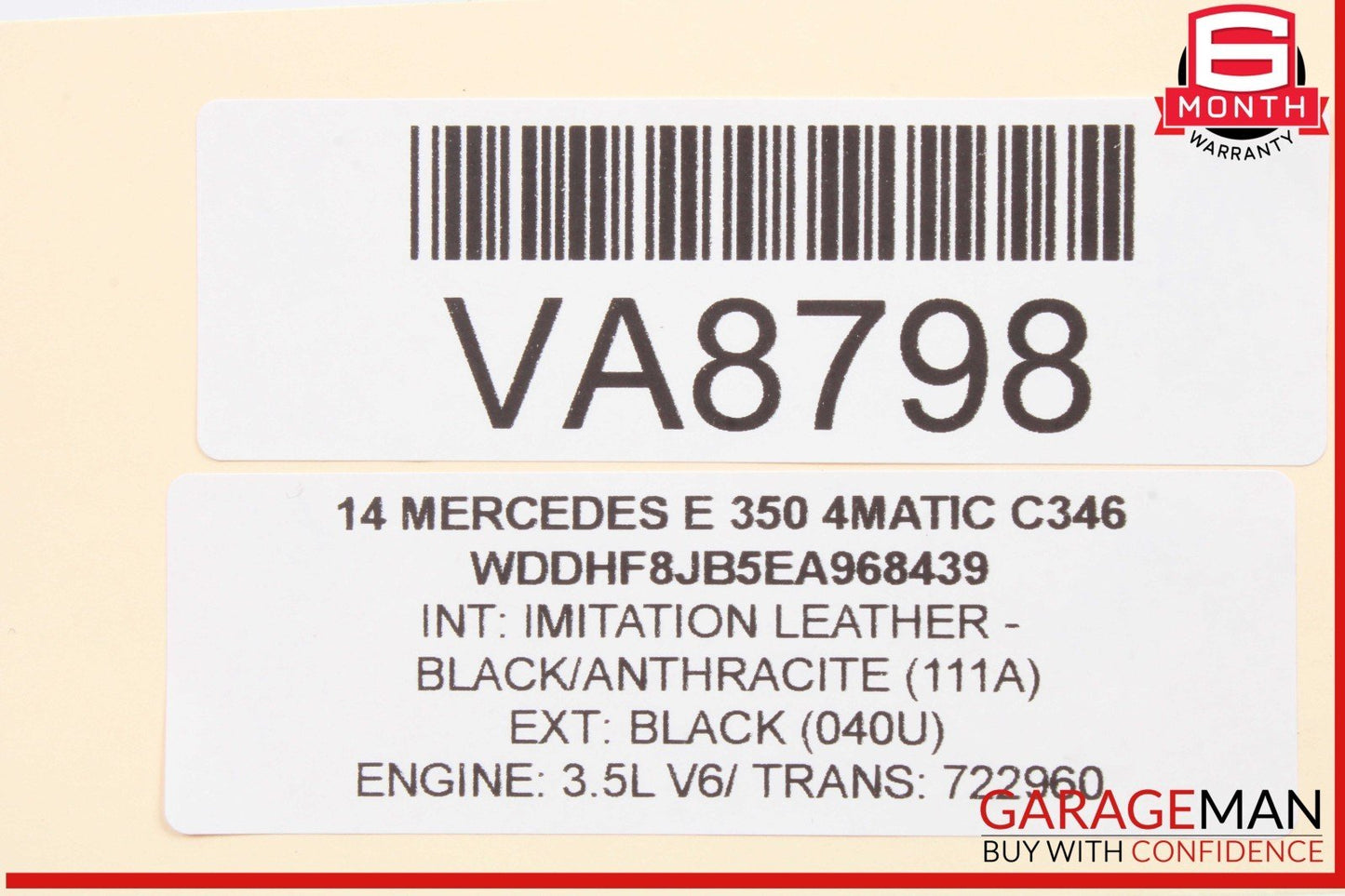08-14 Mercedes W212 E350 4MATIC Front Right Side Door Lock Latch Actuator OEM